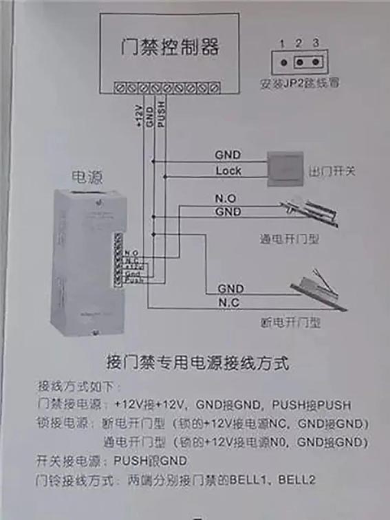 wx下面圖為常規(guī)門(mén)禁系統(tǒng)接線圖.jpg